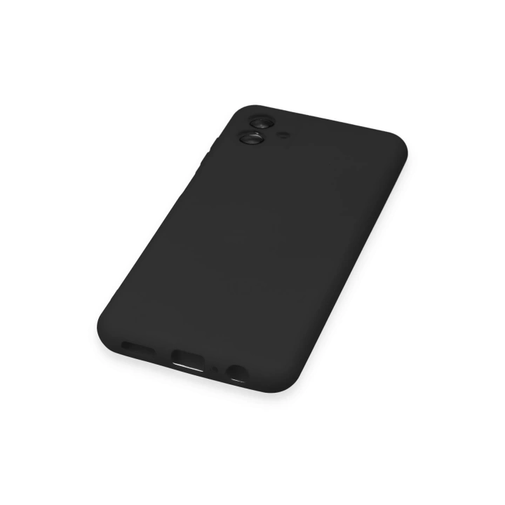 BFS  Samsung Galaxy A04 Kılıf Nano içi Kadife Silikon - Siyah