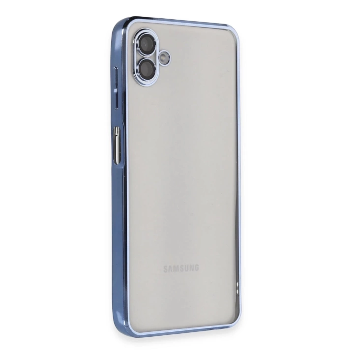 BFS  Samsung Galaxy A04 Kılıf Razer Lensli Silikon - Açık Mavi