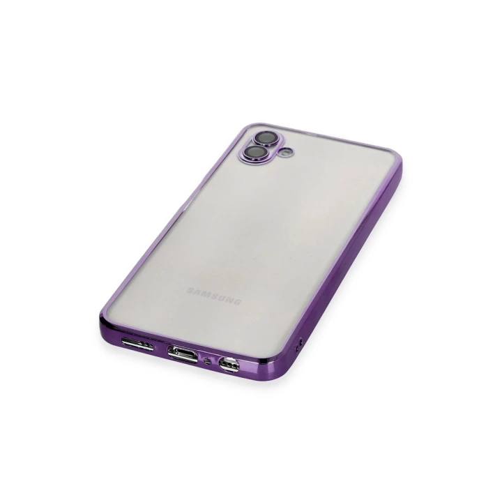 BFS  Samsung Galaxy A04 Kılıf Razer Lensli Silikon - Mor