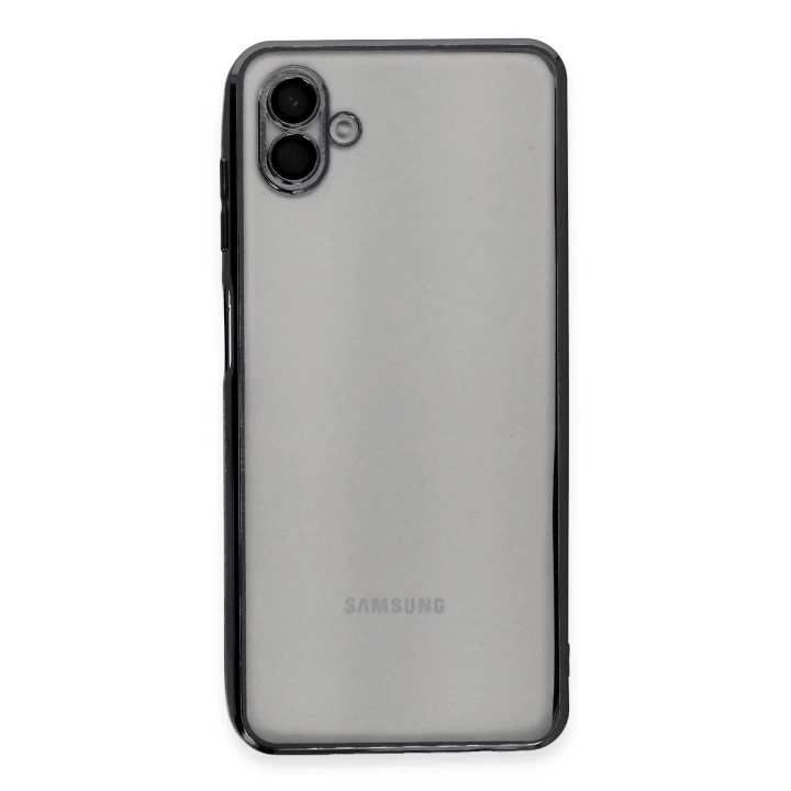 BFS  Samsung Galaxy A04 Kılıf Razer Lensli Silikon - Siyah
