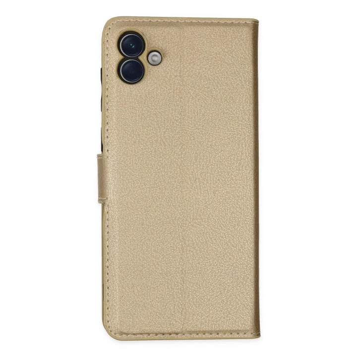 BFS  Samsung Galaxy A04 Kılıf Trend S Plus Kapaklı Kılıf - Gold