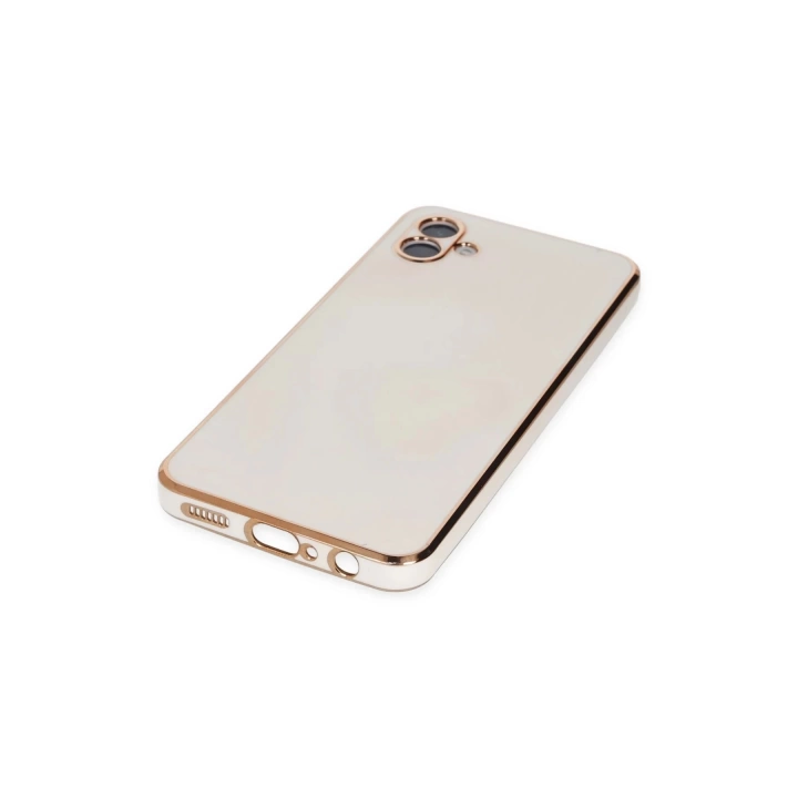 BFS  Samsung Galaxy A04 Kılıf Volet Silikon - Beyaz