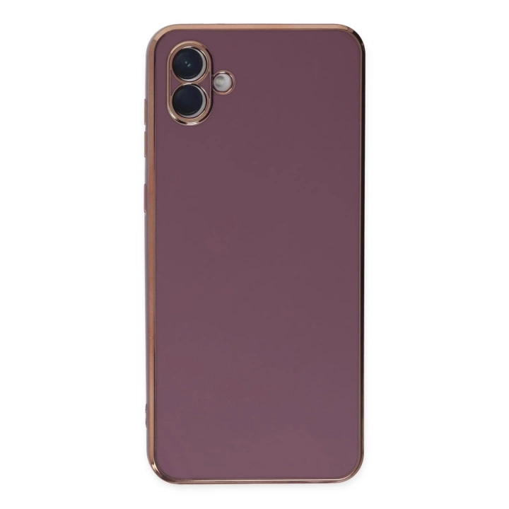 BFS  Samsung Galaxy A04 Kılıf Volet Silikon - Mor