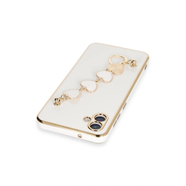 BFS  Samsung Galaxy A04E Kılıf Esila Silikon - Beyaz