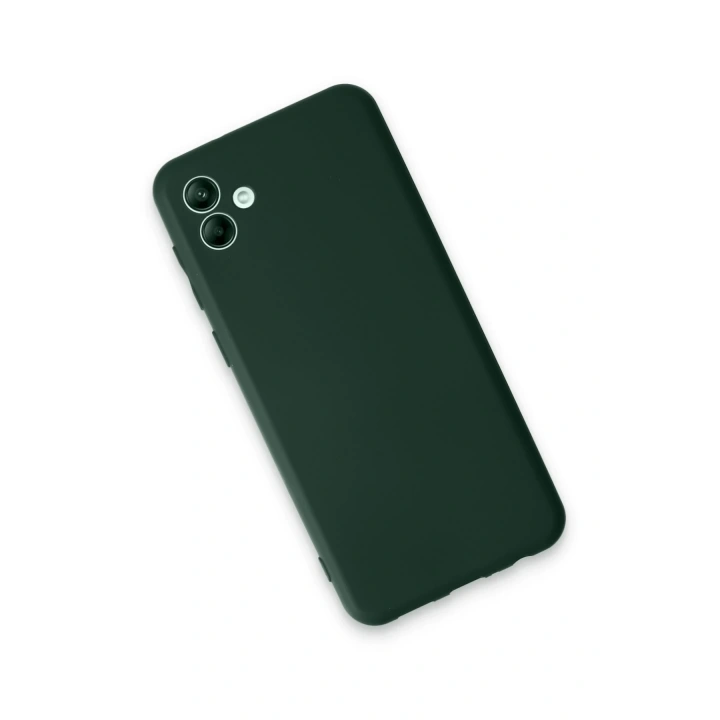 BFS  Samsung Galaxy A04E Kılıf First Silikon - Koyu Yeşil