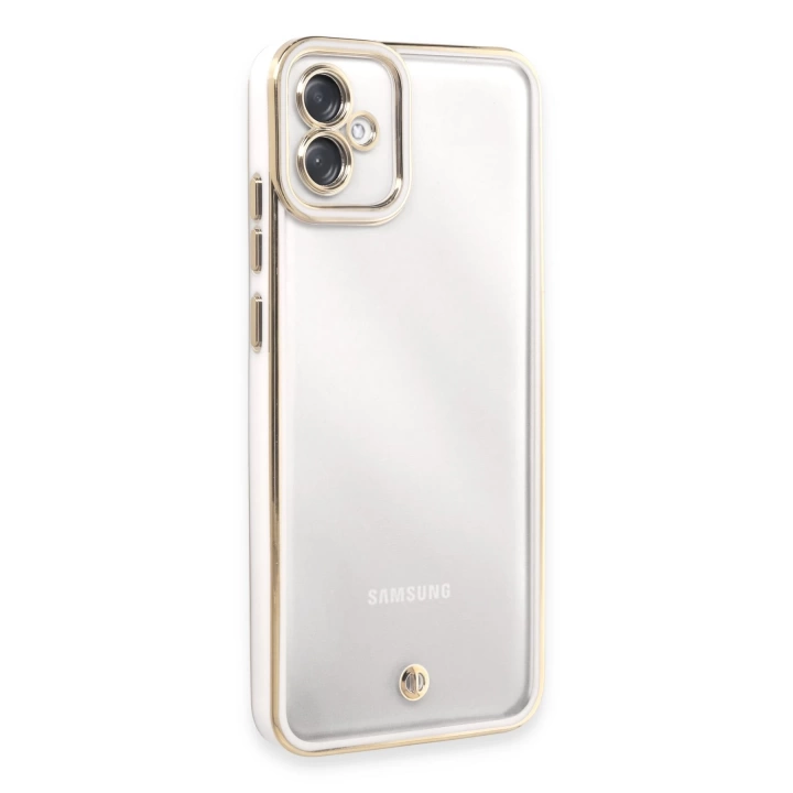 BFS  Samsung Galaxy A04E Kılıf Liva Lens Silikon - Beyaz