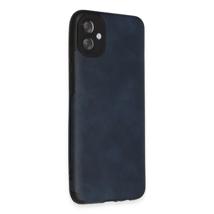 BFS  Samsung Galaxy A04E Kılıf Loop Deri Silikon - Lacivert