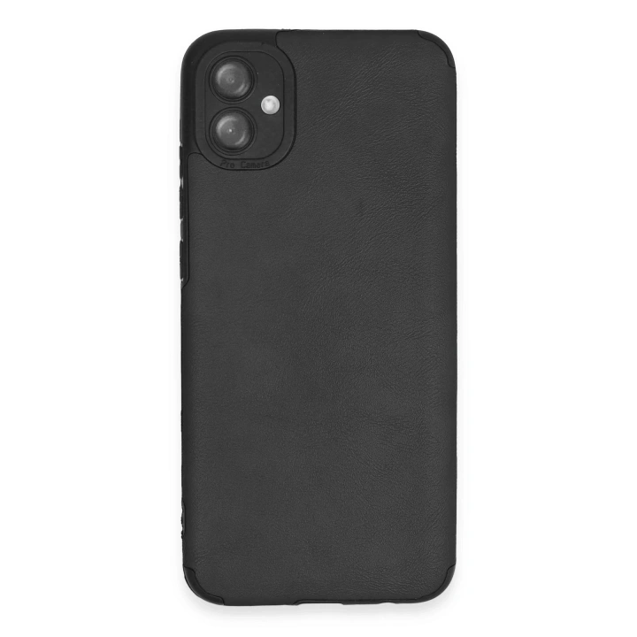 BFS  Samsung Galaxy A04E Kılıf Loop Deri Silikon - Siyah