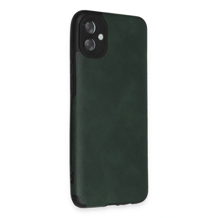 BFS  Samsung Galaxy A04E Kılıf Loop Deri Silikon - Yeşil