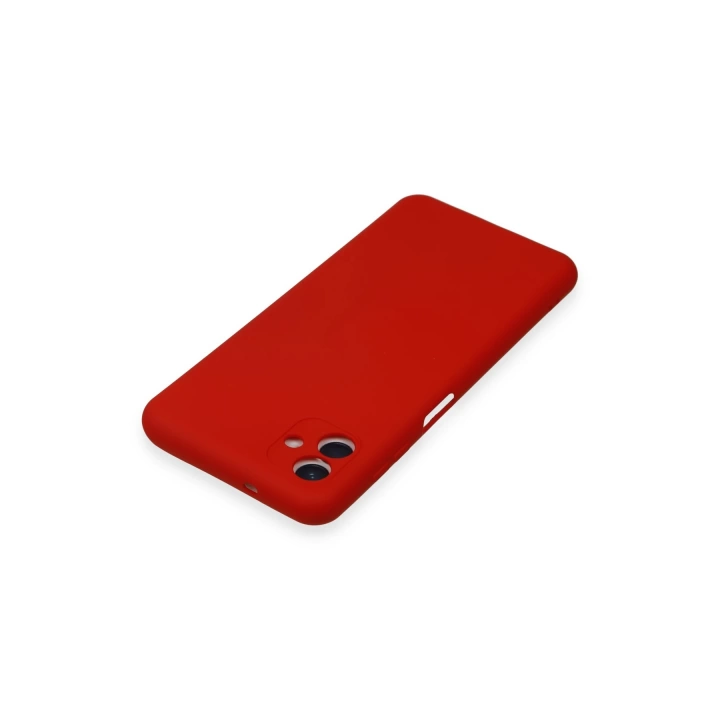 BFS  Samsung Galaxy A04E Kılıf Nano içi Kadife Silikon - Kırmızı