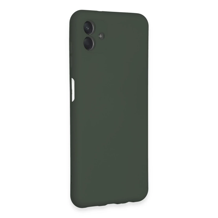 BFS  Samsung Galaxy A04E Kılıf Nano içi Kadife Silikon - Koyu Yeşil