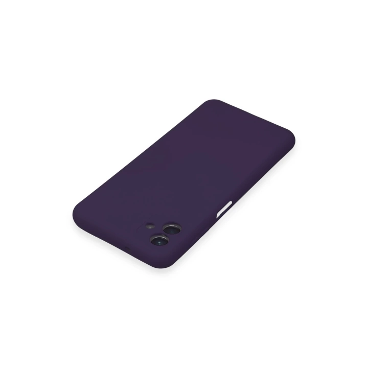 BFS  Samsung Galaxy A04E Kılıf Nano içi Kadife Silikon - Mor