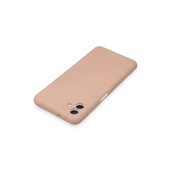 BFS  Samsung Galaxy A04E Kılıf Nano içi Kadife Silikon - Pudra