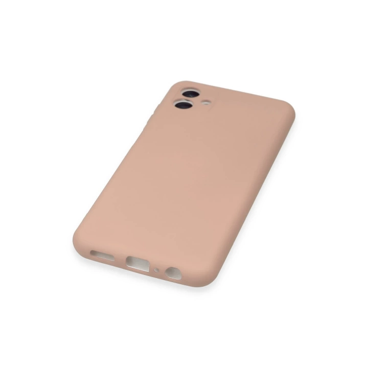 BFS  Samsung Galaxy A04E Kılıf Nano içi Kadife Silikon - Pudra
