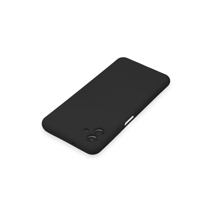BFS  Samsung Galaxy A04E Kılıf Nano içi Kadife Silikon - Siyah