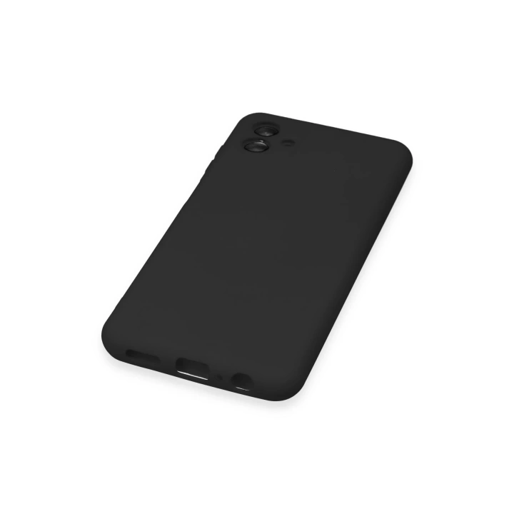 BFS  Samsung Galaxy A04E Kılıf Nano içi Kadife Silikon - Siyah
