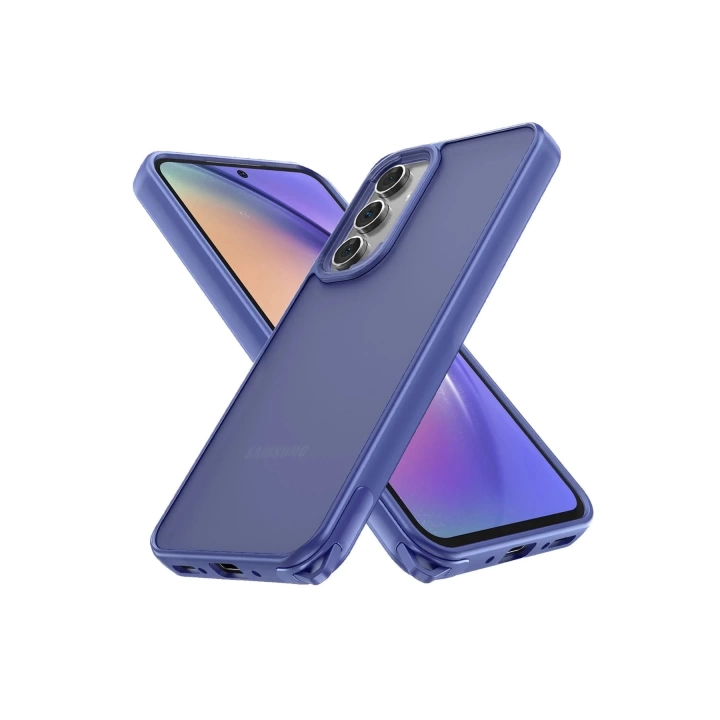 BFS  Samsung Galaxy A04S Kılıf Elegant Kapak - Açık Mavi