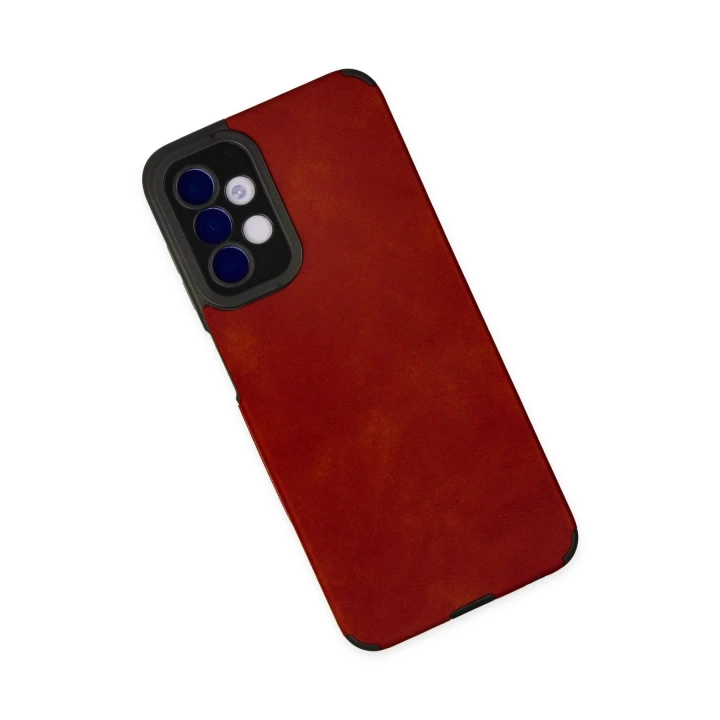 BFS  Samsung Galaxy A04S Kılıf Loop Deri Silikon - Kırmızı