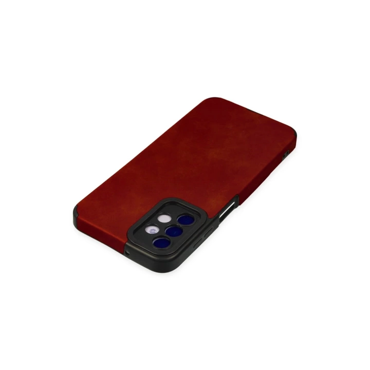 BFS  Samsung Galaxy A04S Kılıf Loop Deri Silikon - Kırmızı