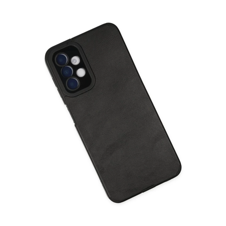 BFS  Samsung Galaxy A04S Kılıf Loop Deri Silikon - Siyah