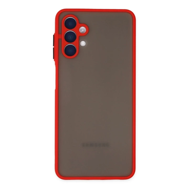 BFS  Samsung Galaxy A04S Kılıf Montreal Silikon Kapak - Kırmızı