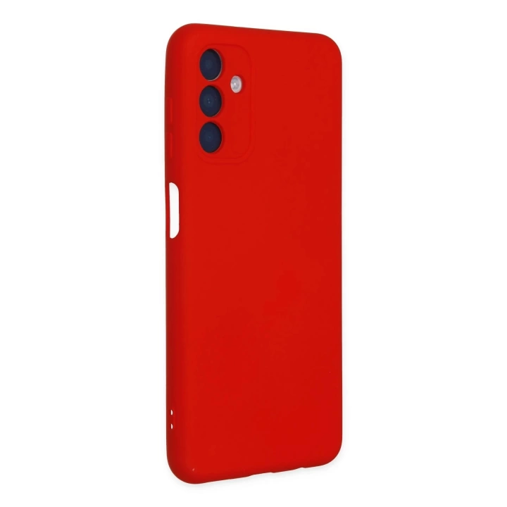 BFS  Samsung Galaxy A04S Kılıf Nano içi Kadife Silikon - Kırmızı