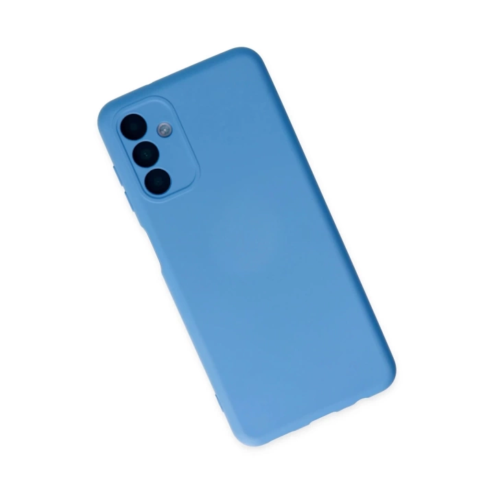 BFS  Samsung Galaxy A04S Kılıf Nano içi Kadife Silikon - Mavi