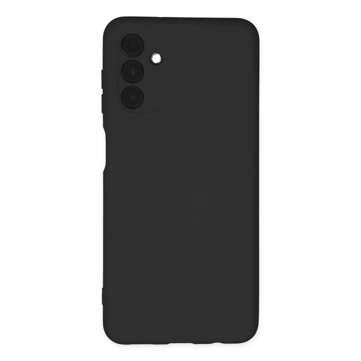 BFS  Samsung Galaxy A04S Kılıf Nano içi Kadife Silikon - Siyah