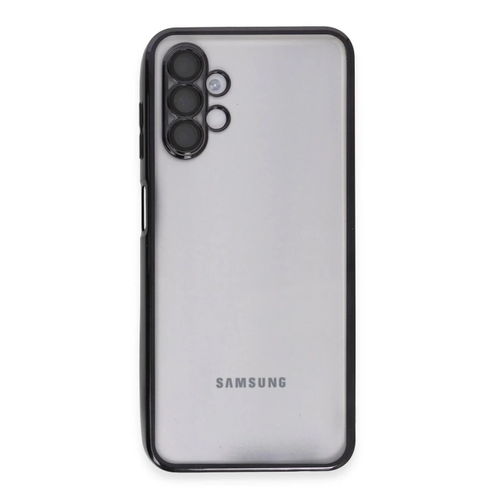 BFS  Samsung Galaxy A04S Kılıf Razer Lensli Silikon - Siyah