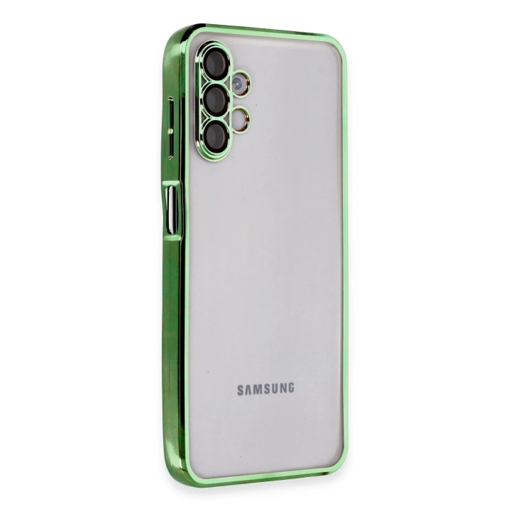 BFS  Samsung Galaxy A04S Kılıf Razer Lensli Silikon - Yeşil