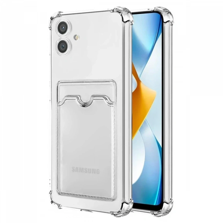 BFS  Samsung Galaxy A05 Kılıf Kart Şeffaf Silikon - Şeffaf