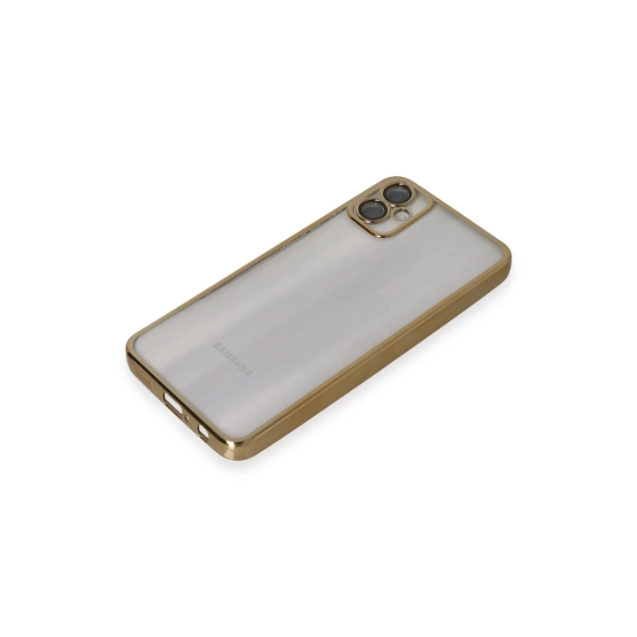 BFS  Samsung Galaxy A05 Kılıf Razer Lensli Silikon - Gold