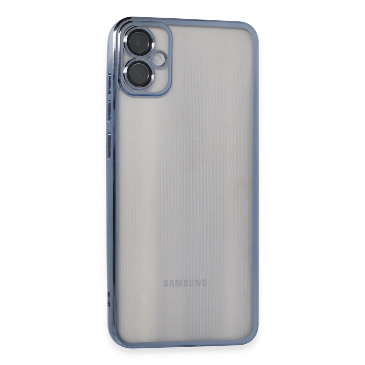 BFS  Samsung Galaxy A05 Kılıf Razer Lensli Silikon - Lacivert
