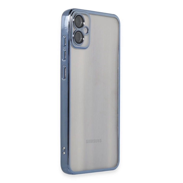 BFS  Samsung Galaxy A05 Kılıf Razer Lensli Silikon - Lacivert