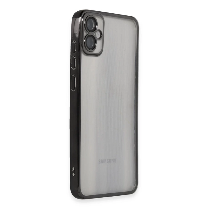 BFS  Samsung Galaxy A05 Kılıf Razer Lensli Silikon - Siyah