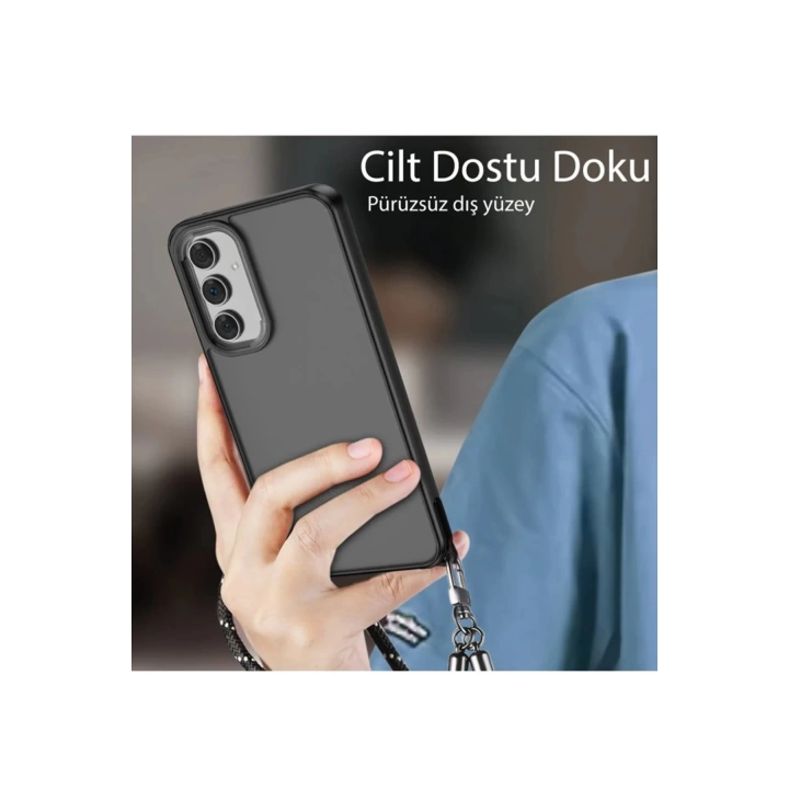 BFS  Samsung Galaxy A05S Kılıf Elegant Kapak - Pudra
