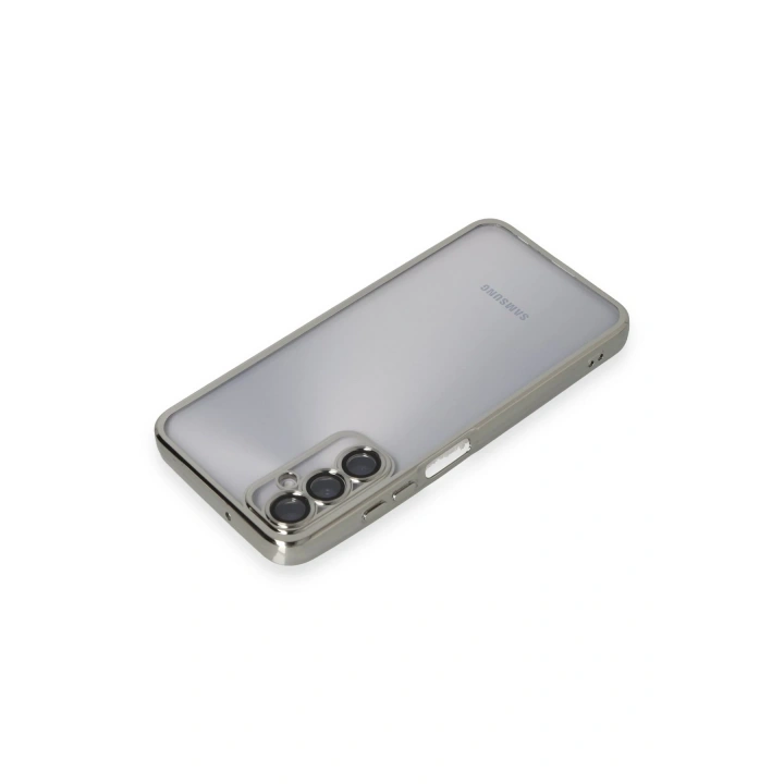 BFS  Samsung Galaxy A05S Kılıf  Lensli Silikon - Gümüş