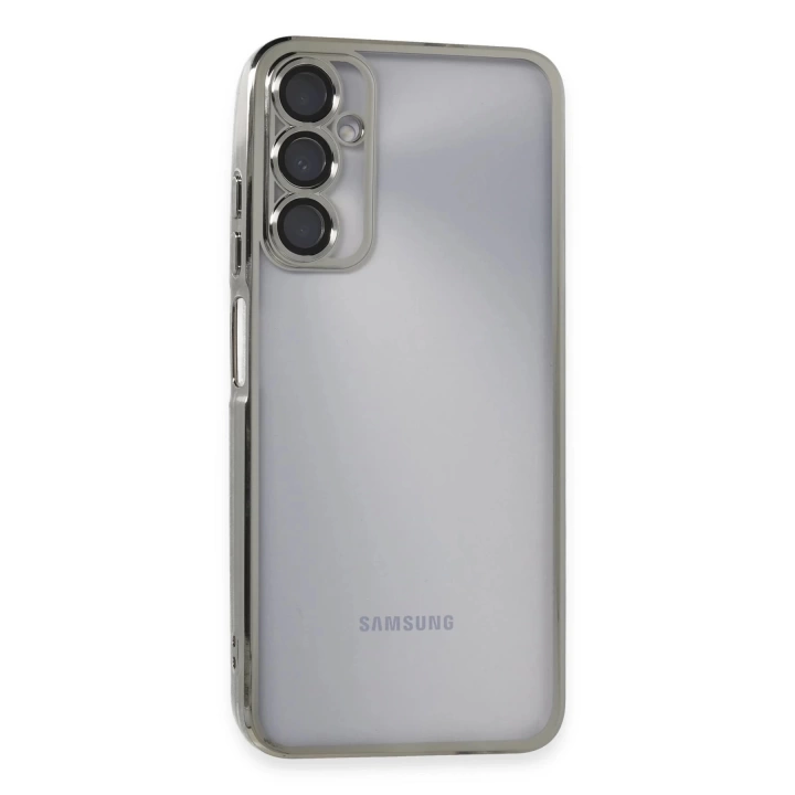 BFS  Samsung Galaxy A05S Kılıf Razer Lensli Silikon - Gümüş