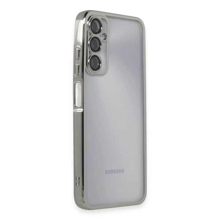 BFS  Samsung Galaxy A05S Kılıf Razer Lensli Silikon - Gümüş