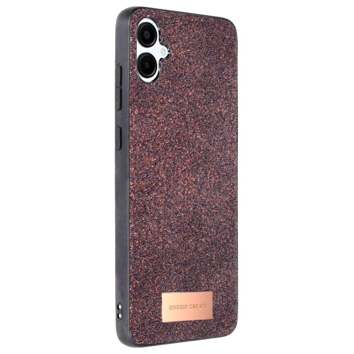 BFS  Samsung Galaxy A06 Bright Simli Kapak - Derin Mor