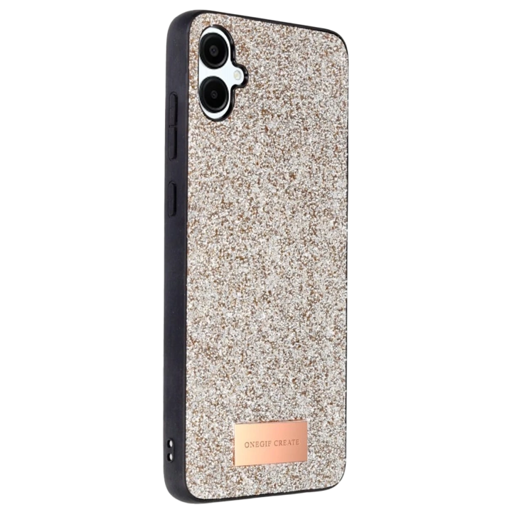 BFS  Samsung Galaxy A06 Bright Simli Kapak - Gold