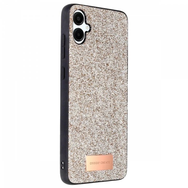 BFS  Samsung Galaxy A06 Bright Simli Kapak - Gold