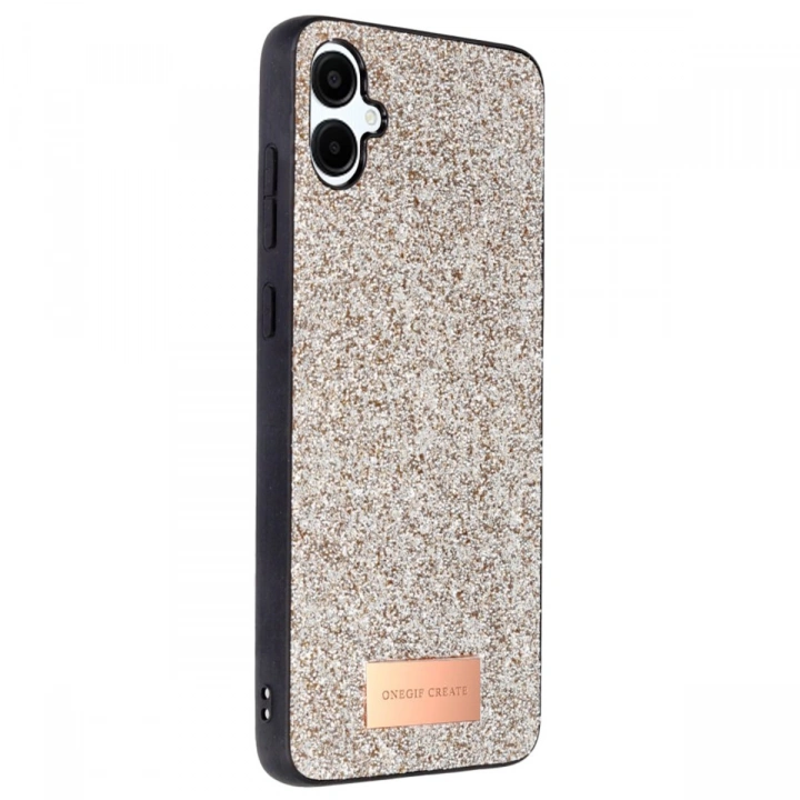 BFS  Samsung Galaxy A06 Bright Simli Kapak - Gold