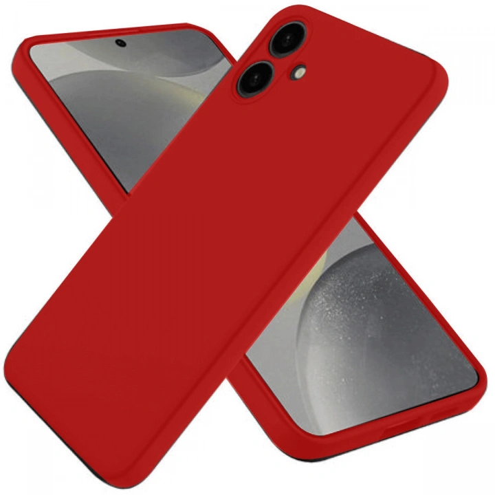 BFS  Samsung Galaxy A06 Kılıf First Silikon - Kırmızı