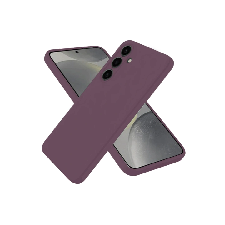 BFS  Samsung Galaxy A06 Kılıf First Silikon - Mürdüm