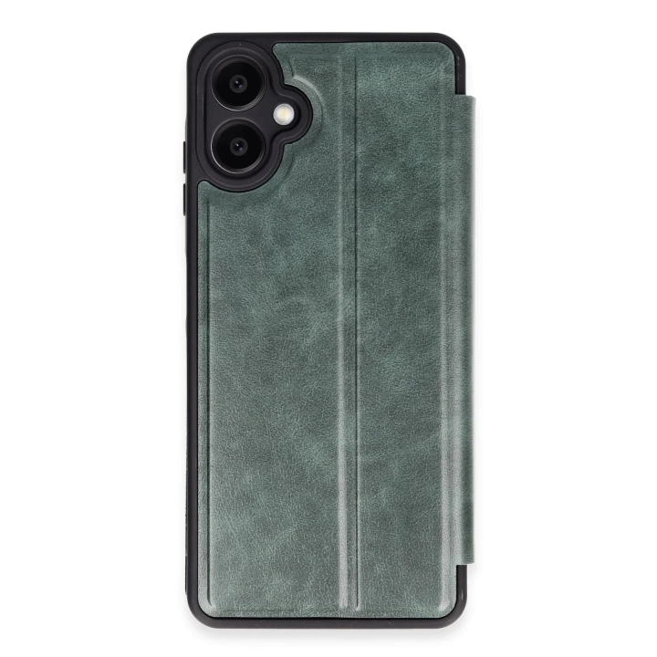 BFS  Samsung Galaxy A06 Kılıf Flip Cover - Koyu Yeşil