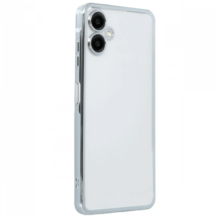 BFS  Samsung Galaxy A06 Kılıf  Lensli Silikon - Gümüş