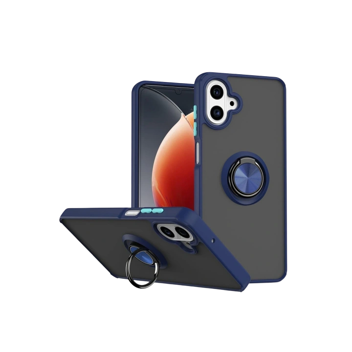 BFS  Samsung Galaxy A07 4G Montreal Yüzüklü Silikon Kapak - Lacivert