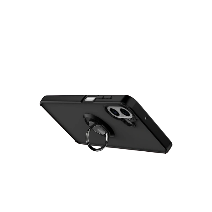 BFS  Samsung Galaxy A07 4G Montreal Yüzüklü Silikon Kapak - Siyah