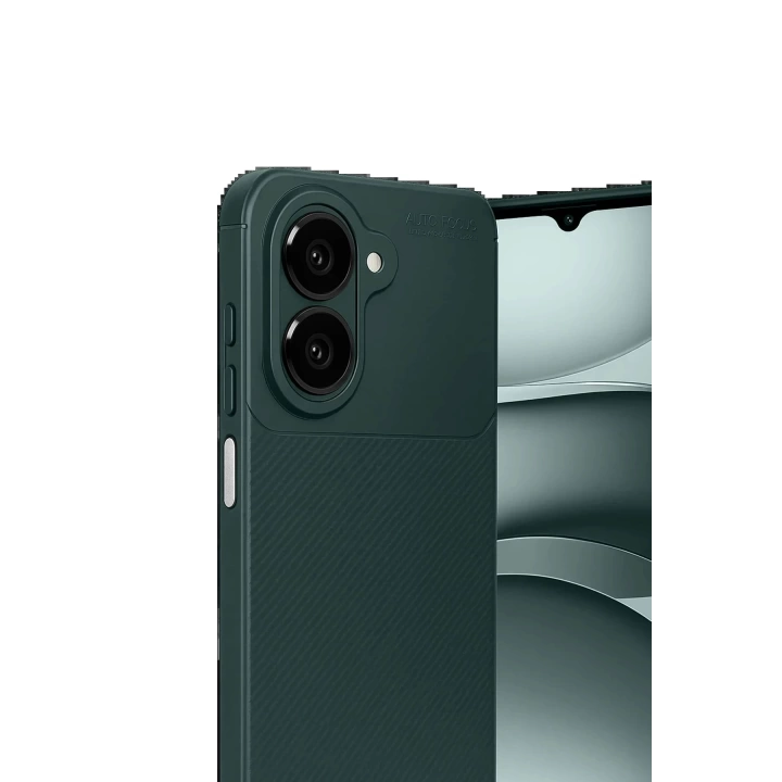 BFS Samsung Galaxy A07 Auto Focus Karbon Kapak - Koyu Yeşil